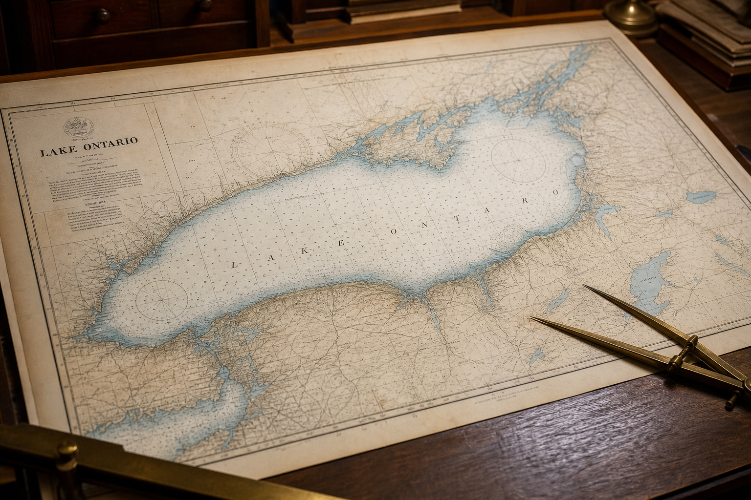 Chart of Lake Ontario, EST. 1615